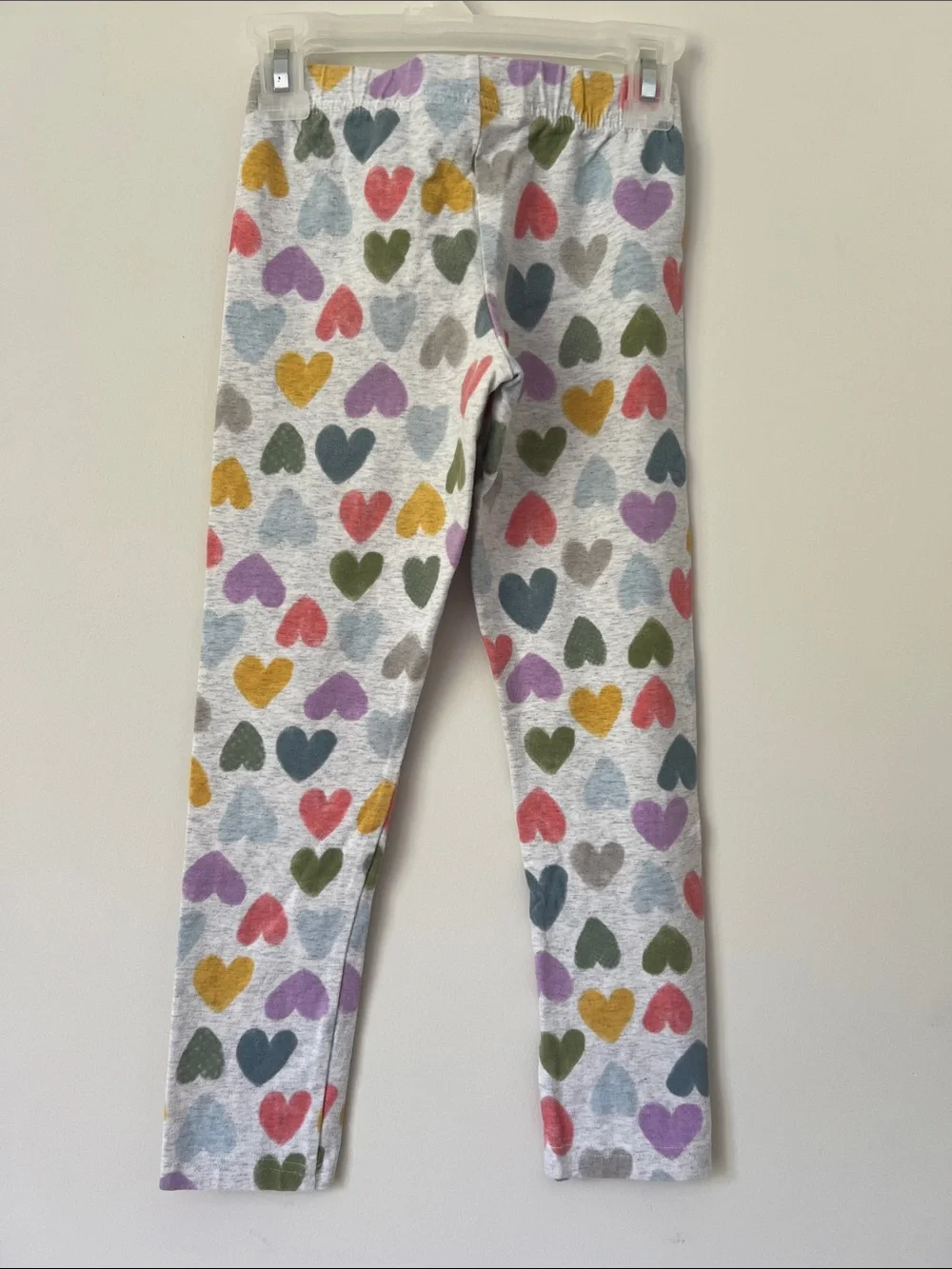 Carter's Heart Print Pajama Bottoms - Multicolor Hearts on Light Gray